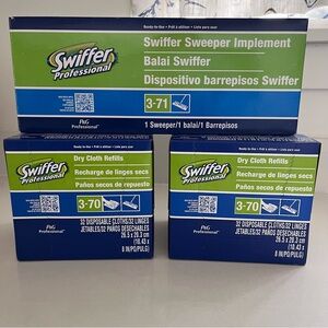 Swiffer Professional Cleaning System Sweeper Mop with 64 Dry Cloth Refills Kit